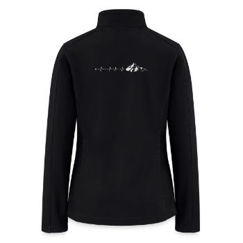 Pulse to Peak Mountain Line - Women’s Soft Shell Jacket - black - Back