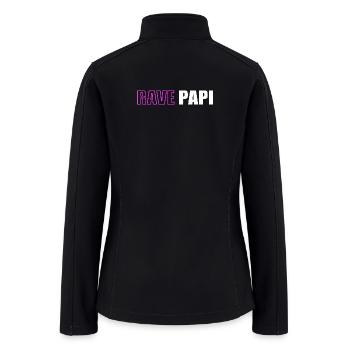 Techno Rave Men EDM Rave Daddy Rave Papi - Women’s Soft Shell Jacket - black - Back