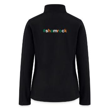 SHAMROCK Irish Flag - Women’s Soft Shell Jacket - black - Back