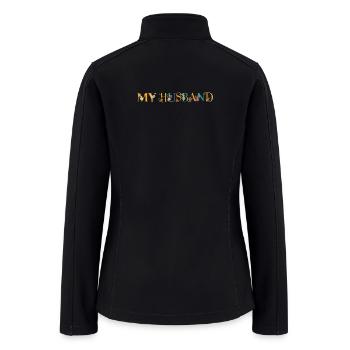 My husband - Women’s Soft Shell Jacket - black - Back