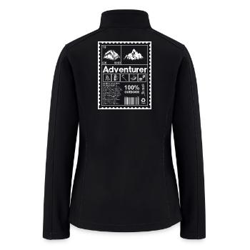 Adventurer Outdoor Stamp - Women’s Soft Shell Jacket - black - Back