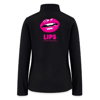 Neon Lip Art Thynk Unlimited - Women’s Soft Shell Jacket - black - Back