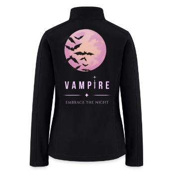 Cute Vampire Dagger Graphic Streetwear T-Shirt - Women’s Soft Shell Jacket - black - Back