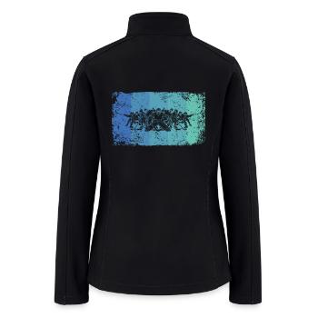 Ice Hockey Player Vintage Ice Hockey - Women’s Soft Shell Jacket - black - Back