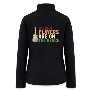The Best Players Gitar Guitarist - Women’s Soft Shell Jacket - black - Back