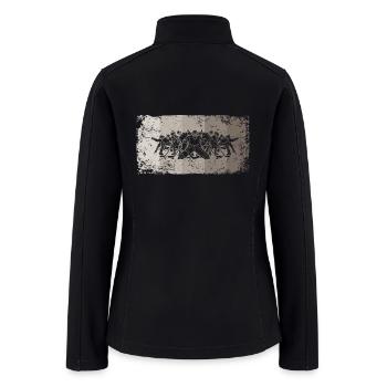 Ice Hockey Player Vintage Ice Hockey - Women’s Soft Shell Jacket - black - Back