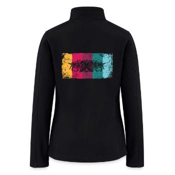 Ice Hockey Player Vintage Ice Hockey - Women’s Soft Shell Jacket - black - Back