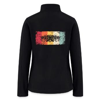 Ice Hockey Player Vintage Ice Hockey - Women’s Soft Shell Jacket - black - Back