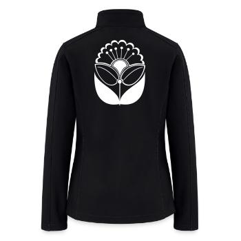 Giant Flower - Women’s Soft Shell Jacket - black - Back