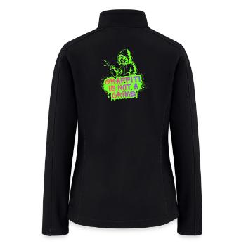 Graffiti Is Not a Crime - Women’s Soft Shell Jacket - black - Back