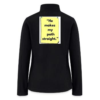 Making Straight - Women’s Soft Shell Jacket - black - Back
