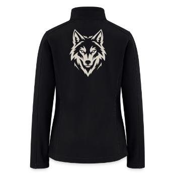 Fierce Wolf - Women’s Soft Shell Jacket - black - Back