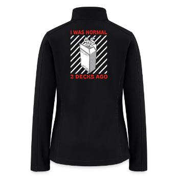 Card Deck Trading Card Game - Women’s Soft Shell Jacket - black - Back