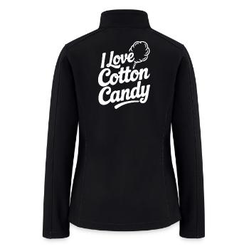 I Love Cotton Candy - Women’s Soft Shell Jacket - black - Back