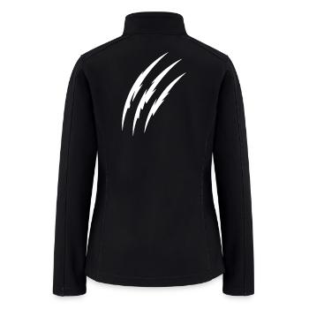 Three Claw Scratches - Women’s Soft Shell Jacket - black - Back