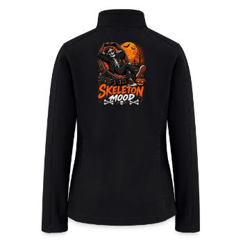 Skeleton Mood Tshirt  - Women’s Soft Shell Jacket - black - Back
