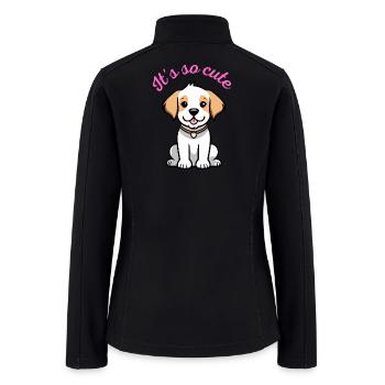 It's so cute - Women’s Soft Shell Jacket - black - Back