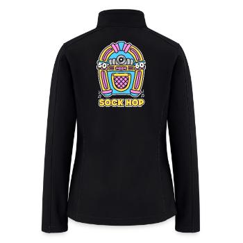 Jukebox 50s Sock Hop - Women’s Soft Shell Jacket - black - Back