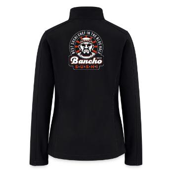 Sushi Chef Badge Sunburst - Women’s Soft Shell Jacket - black - Back