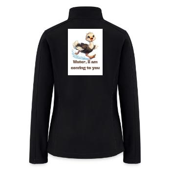 Running Ostrich Nature Design  - Women’s Soft Shell Jacket - black - Back