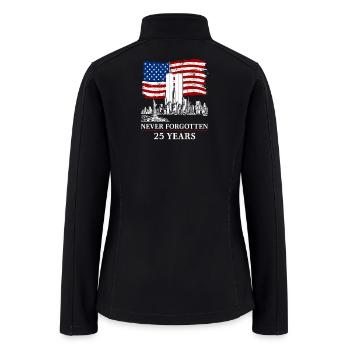 Never Forgotten 25 Years Memorial - Women’s Soft Shell Jacket - black - Back