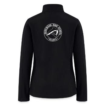 Rosewood High School Sharks - Women’s Soft Shell Jacket - black - Back
