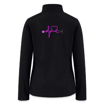 Stethoscope - It is in my heartbeat - Women’s Soft Shell Jacket - black - Back