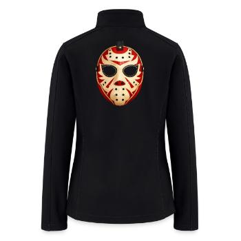 Luchador Mask - Women’s Soft Shell Jacket - black - Back