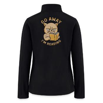 Go Away I'm Reading - Women’s Soft Shell Jacket - black - Back