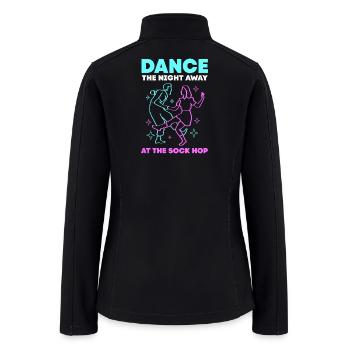Dance Party Sock Hop - Women’s Soft Shell Jacket - black - Back