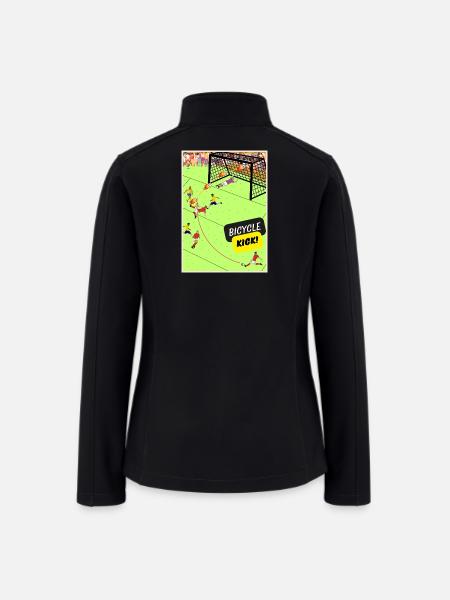 Bicycle Kick Soccer Sprint - Women’s Soft Shell Jacket - black