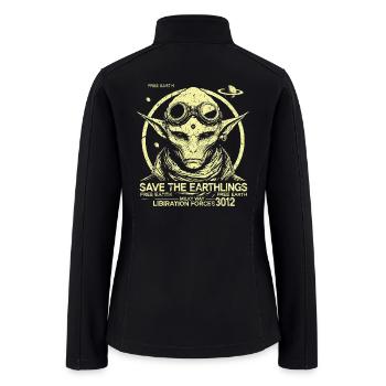 Futuristic Alien Hybrid - Women’s Soft Shell Jacket - black - Back
