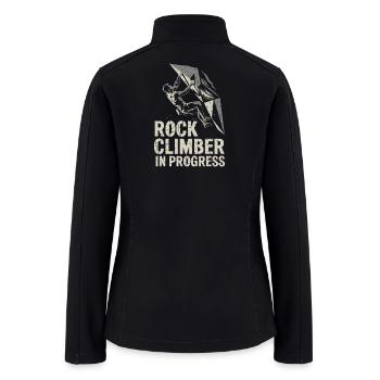  Rock Climber In Progress Extreme Bouldering - Women’s Soft Shell Jacket - black - Back