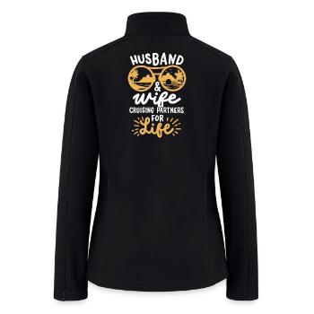 Husband Wife Cruising - Women’s Soft Shell Jacket - black - Back