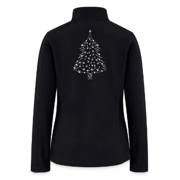 Paw Print Pumpkin Ghost Paw Dog Cat chicken Love T - Women’s Soft Shell Jacket - black - Back