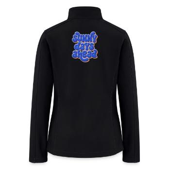 Sunny Days Ahead Bubble Typography - Women’s Soft Shell Jacket - black - Back