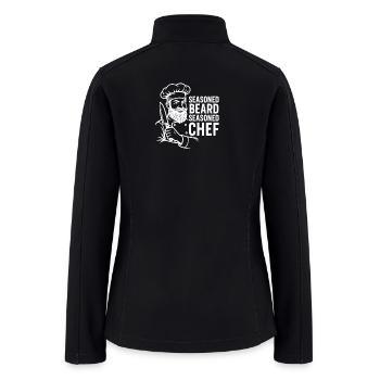 Seasoned Beard Seasoned Chef Bearded Chef - Women’s Soft Shell Jacket - black - Back