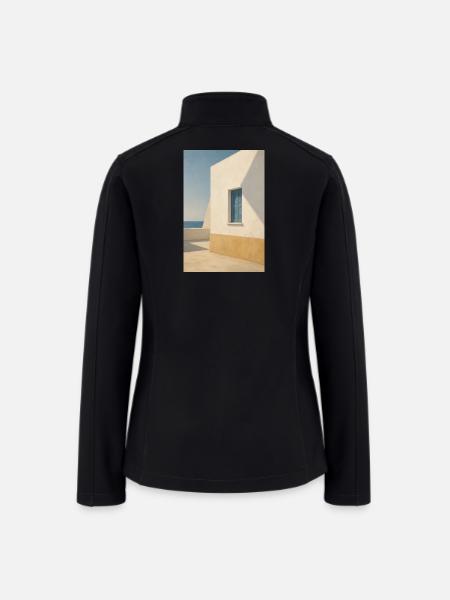 Mediterranean Light by the Sea - Women’s Soft Shell Jacket - black