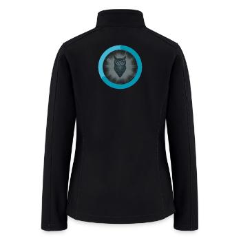Mystic Owl Emblem - Women’s Soft Shell Jacket - black - Back