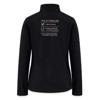 Small Talk Is Scarier Than Ghosts - Women’s Soft Shell Jacket - black - Back