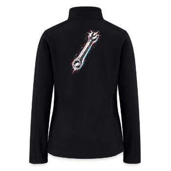 Wrench Tool Mechanic Design - Women’s Soft Shell Jacket - black - Back