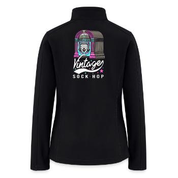 Dance Party Vintage Sock Hop - Women’s Soft Shell Jacket - black - Back
