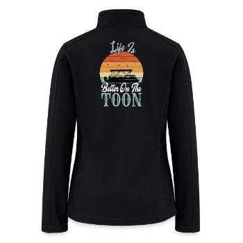 Life Is Better On The Boat - Women’s Soft Shell Jacket - black - Back