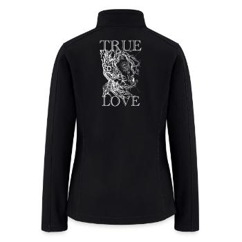 True Love Dragon Emblem - Women’s Soft Shell Jacket - black - Back