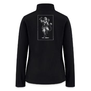 Twisted Killer Jester – Dark Gothic Clown - Women’s Soft Shell Jacket - black - Back