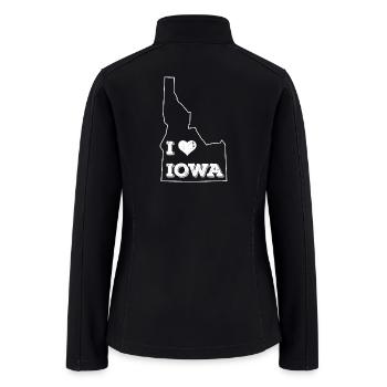 I Love Idaho (white) - Women’s Soft Shell Jacket - black - Back