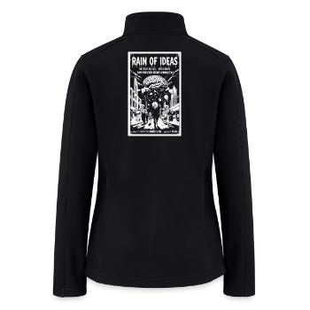 Rain of Ideas - Women’s Soft Shell Jacket - black - Back