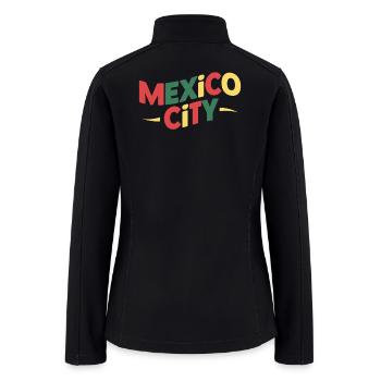 Mexico City Souvenir Colorful Letters - Women’s Soft Shell Jacket - black - Back
