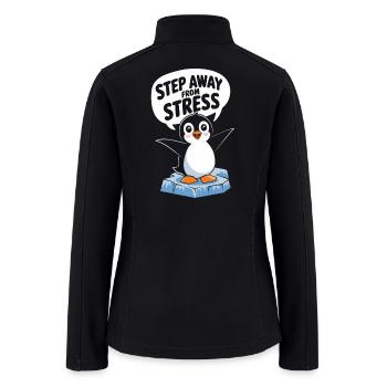 Mindfulness Step Away From Stress - Women’s Soft Shell Jacket - black - Back