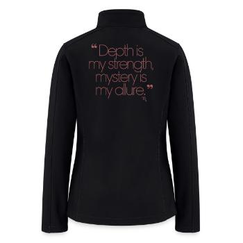 Depth Is My Strength Scorpio Zodiac Allure - Women’s Soft Shell Jacket - black - Back